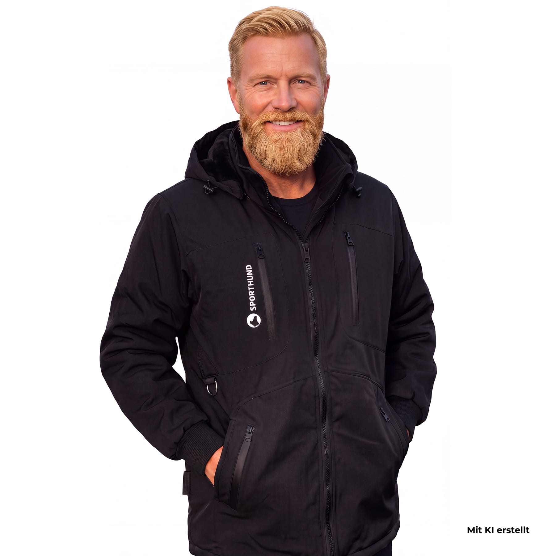 Sporthund Winterjacke Pfiffikus schwarz
