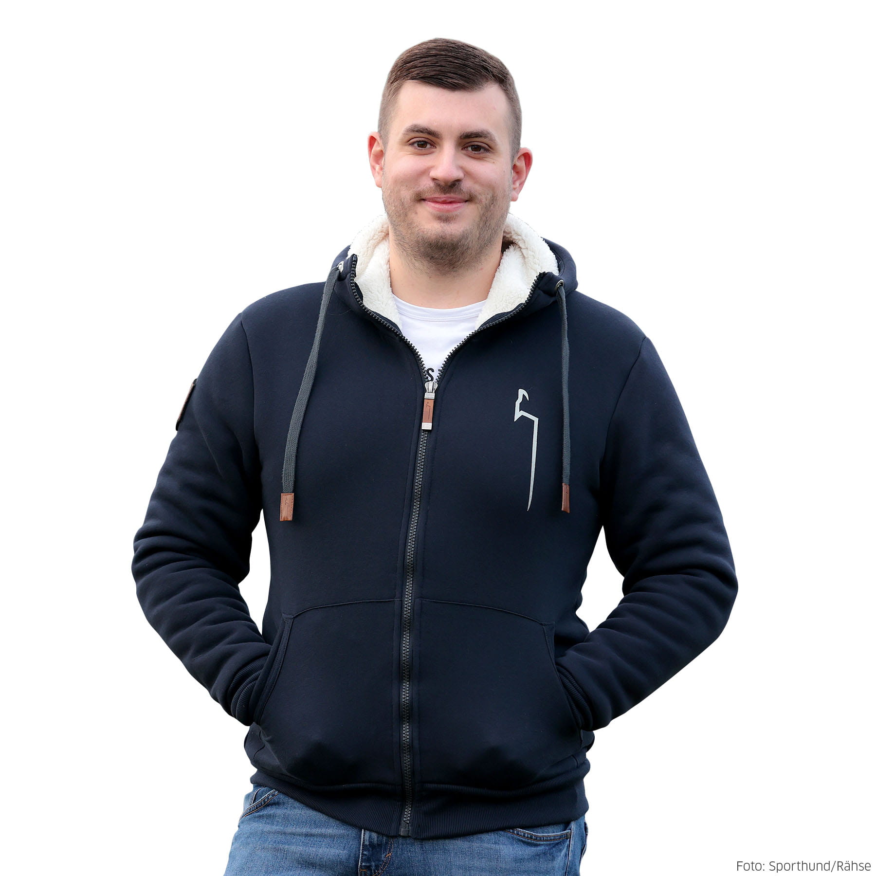 DOGGER Winterhoodie Herren Dunkelblau