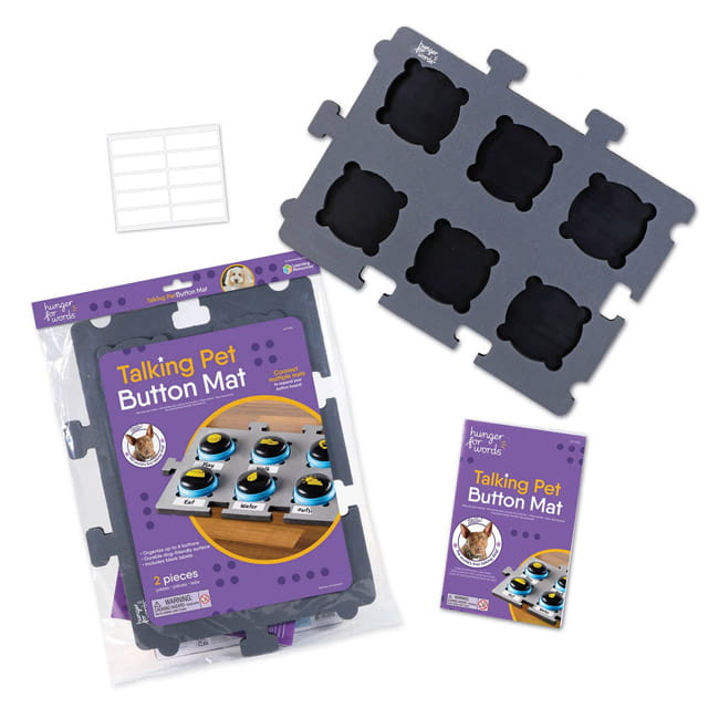 Hunger for Words Talking Pet Button Matte