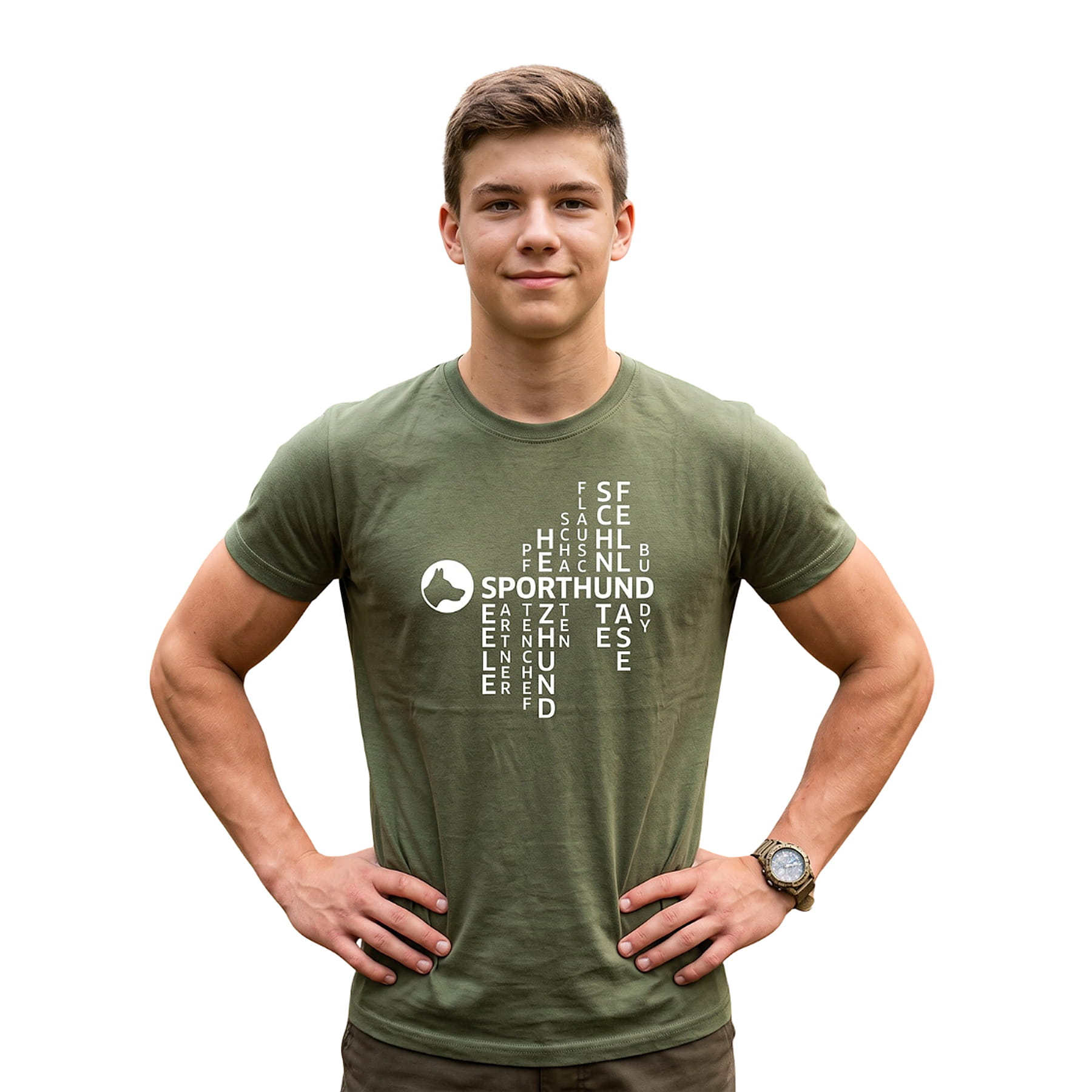 passionShirt matrix Herren olive 4XL