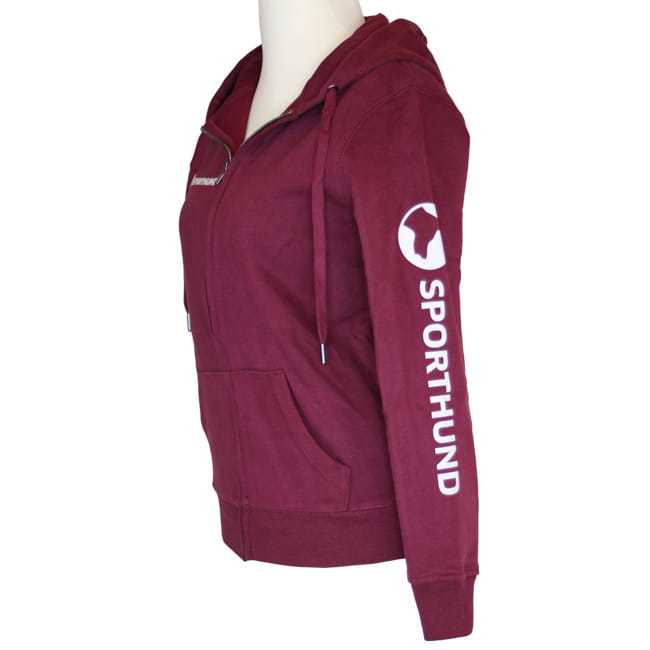 SPORTHUND Sweat Jacke Damen Dark Cherry Gr. 2XL