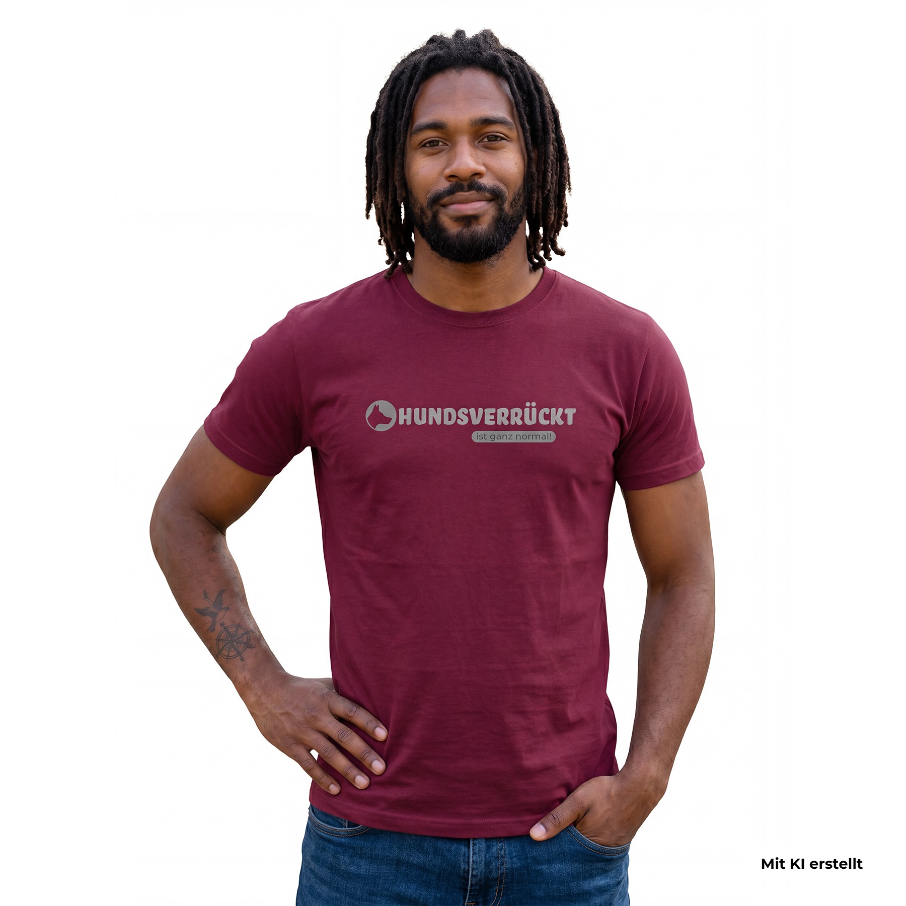 passionShirt crazy Herren bordeaux L