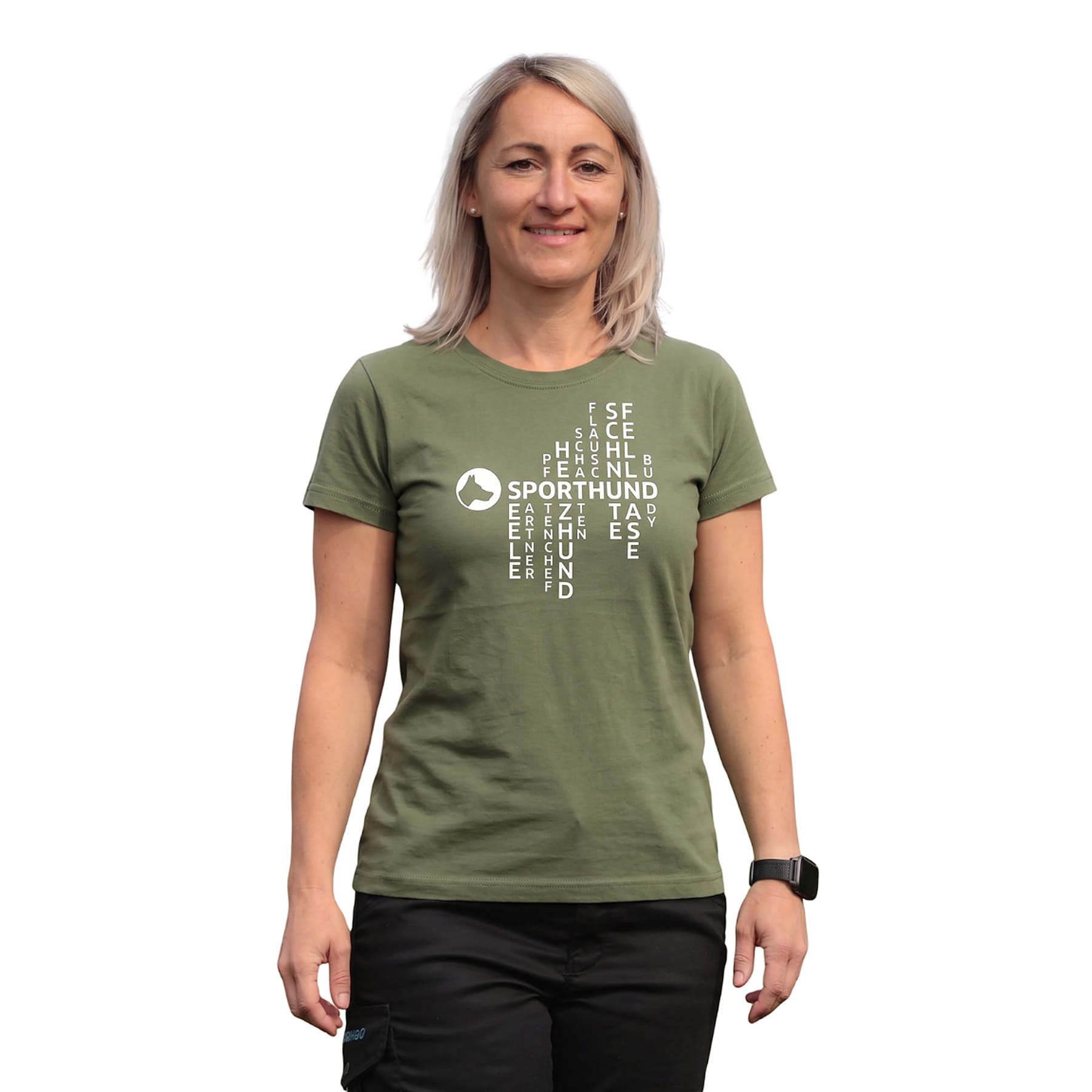 passionShirt matrix Damen olive S