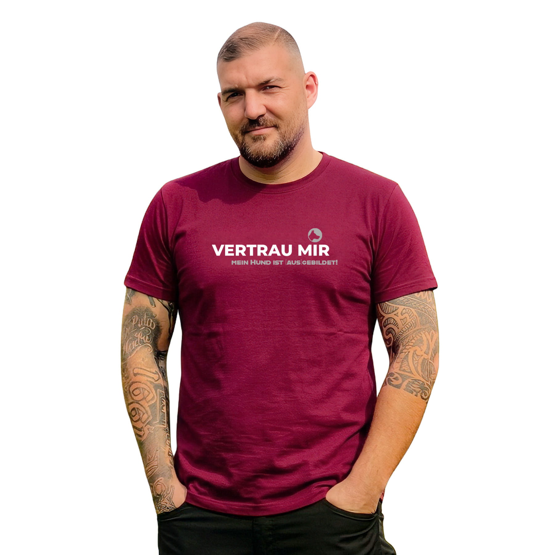 passionShirt trust Herren bordeaux S