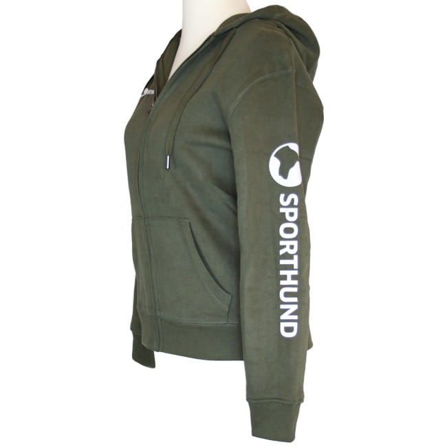 SPORTHUND Sweat Jacke Damen Khaki Gr. 2XL