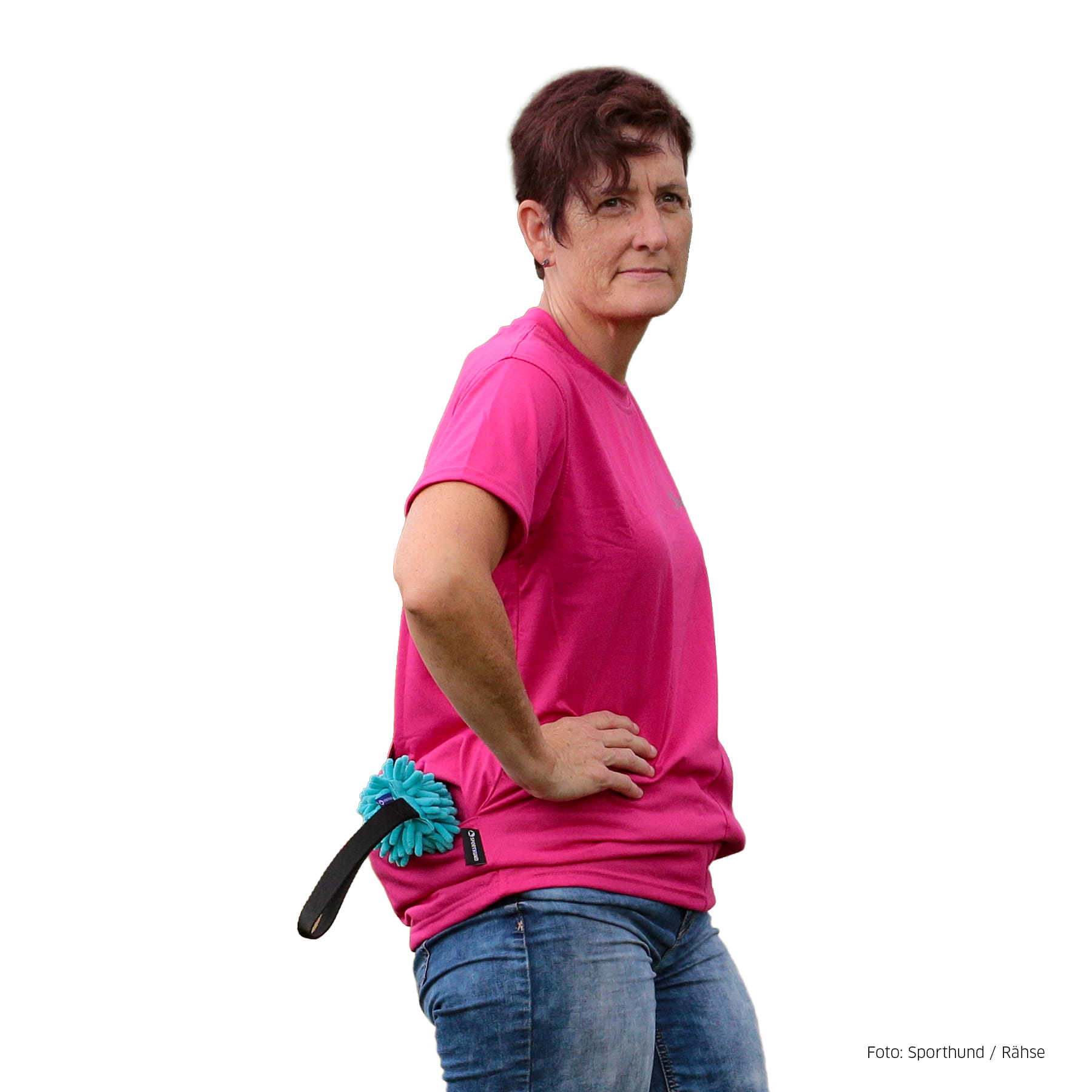 Sporthund Taschenshirt pink L