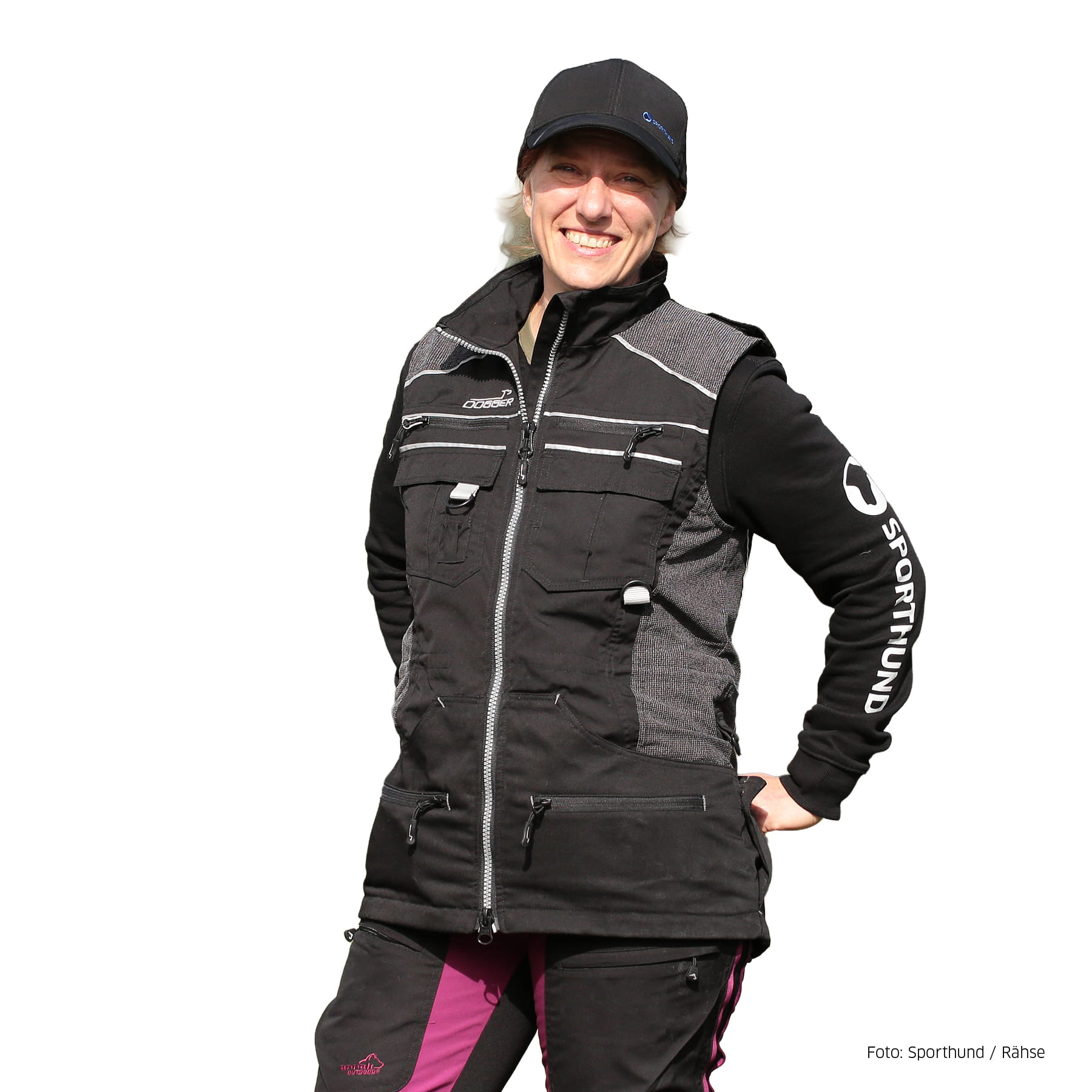 DOGGER XENA Weste Damen schwarz XL