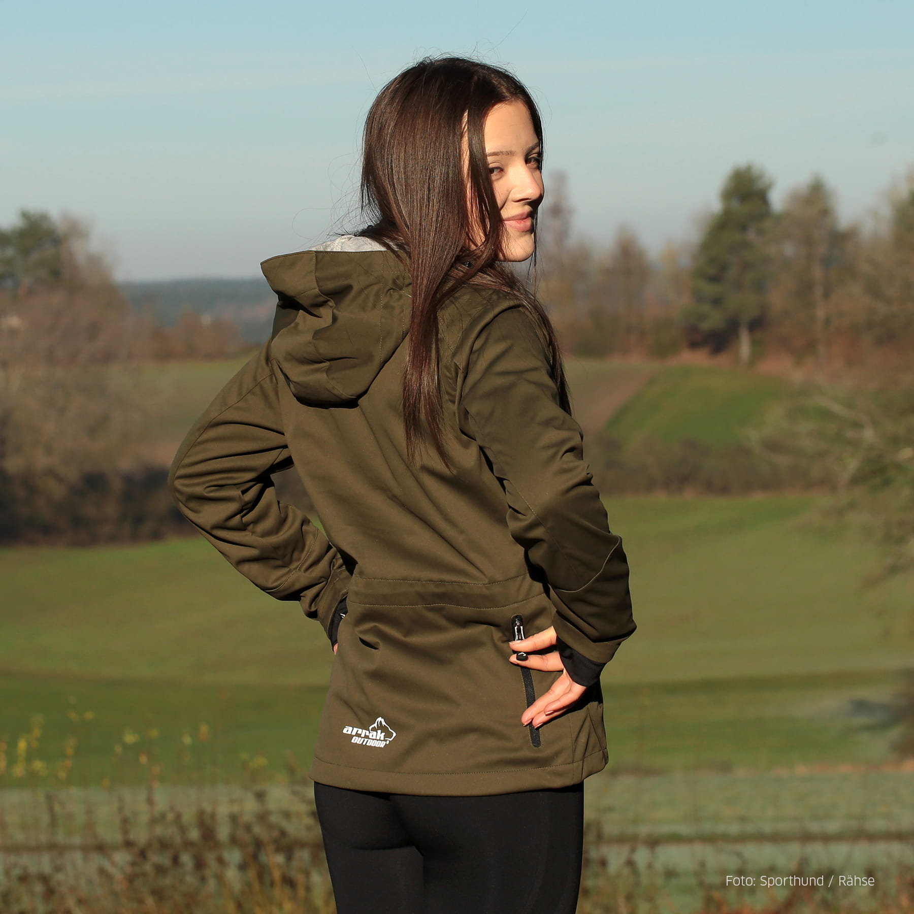 Arrak Softshelljacke Akka Damen Schwarz M