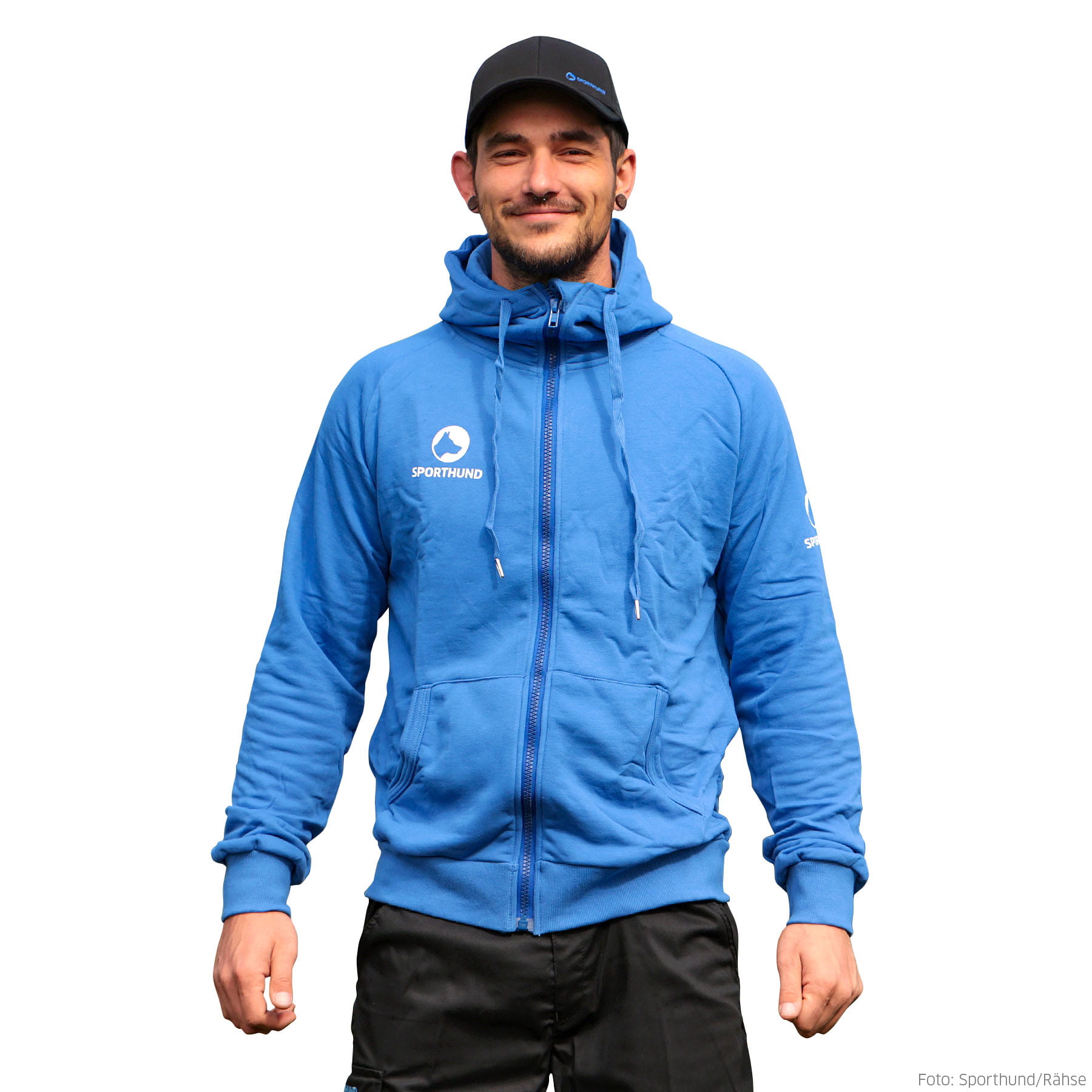 Sporthund Zip-Jacke mit Taschen Herren