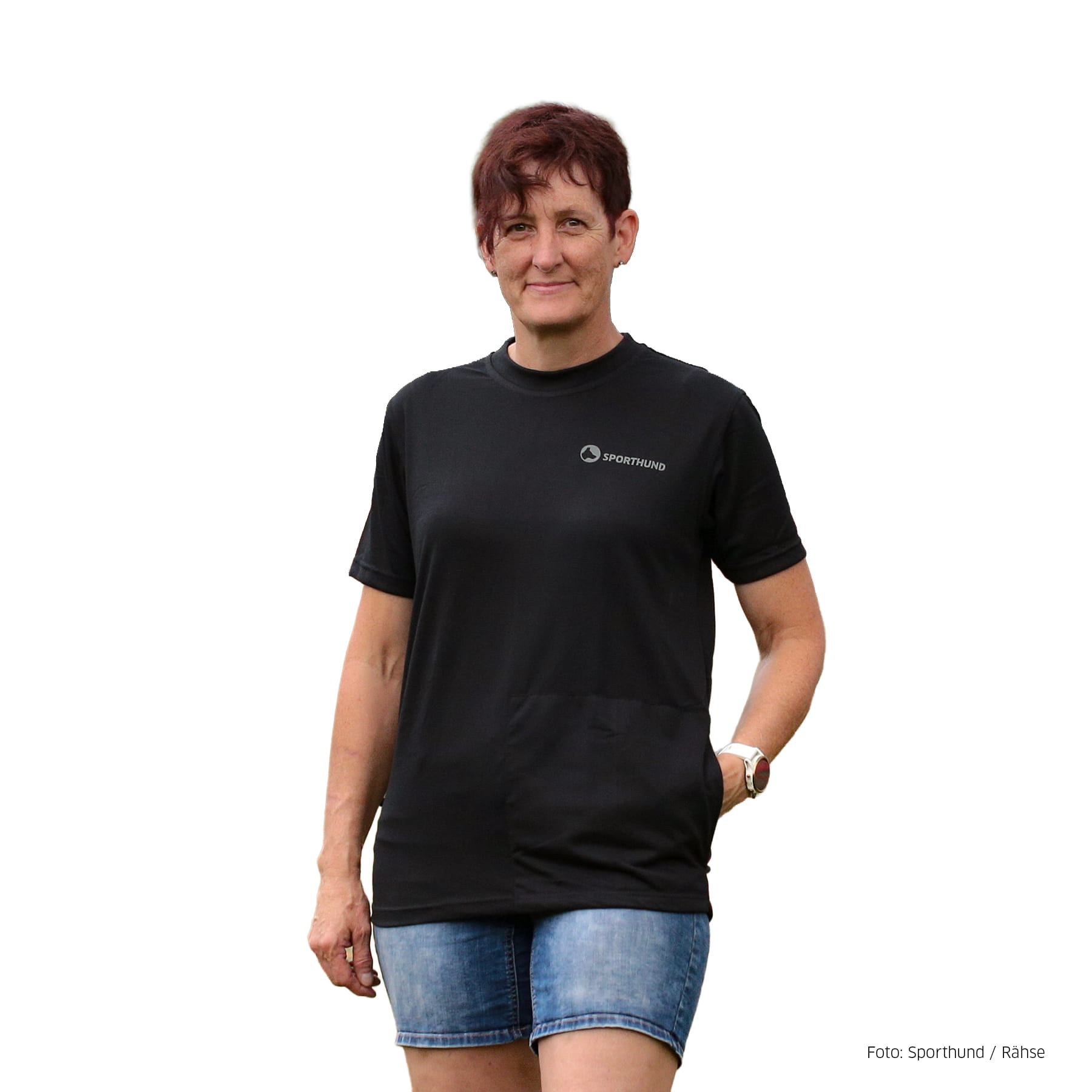 Sporthund Taschenshirt schwarz 3XL