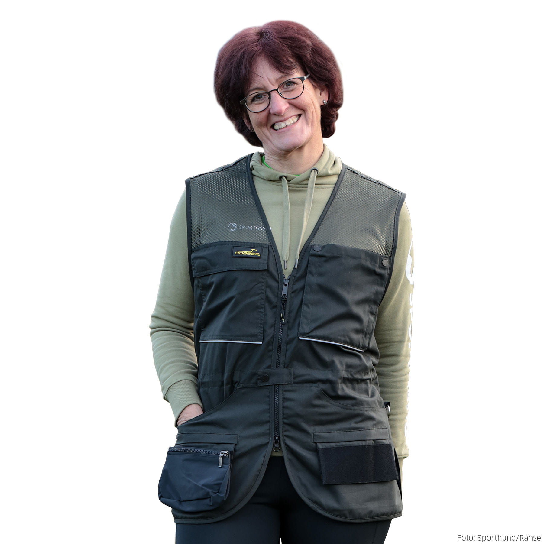 DOGGER SAHARA Weste Unisex dunkelgrün