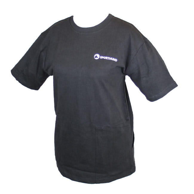 Sporthund Taschenshirt schwarz M