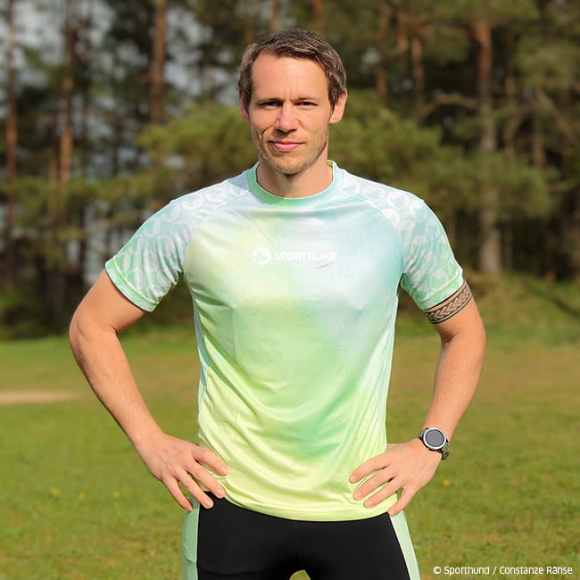 Sporthund CaniX Laufshirt Herren grün