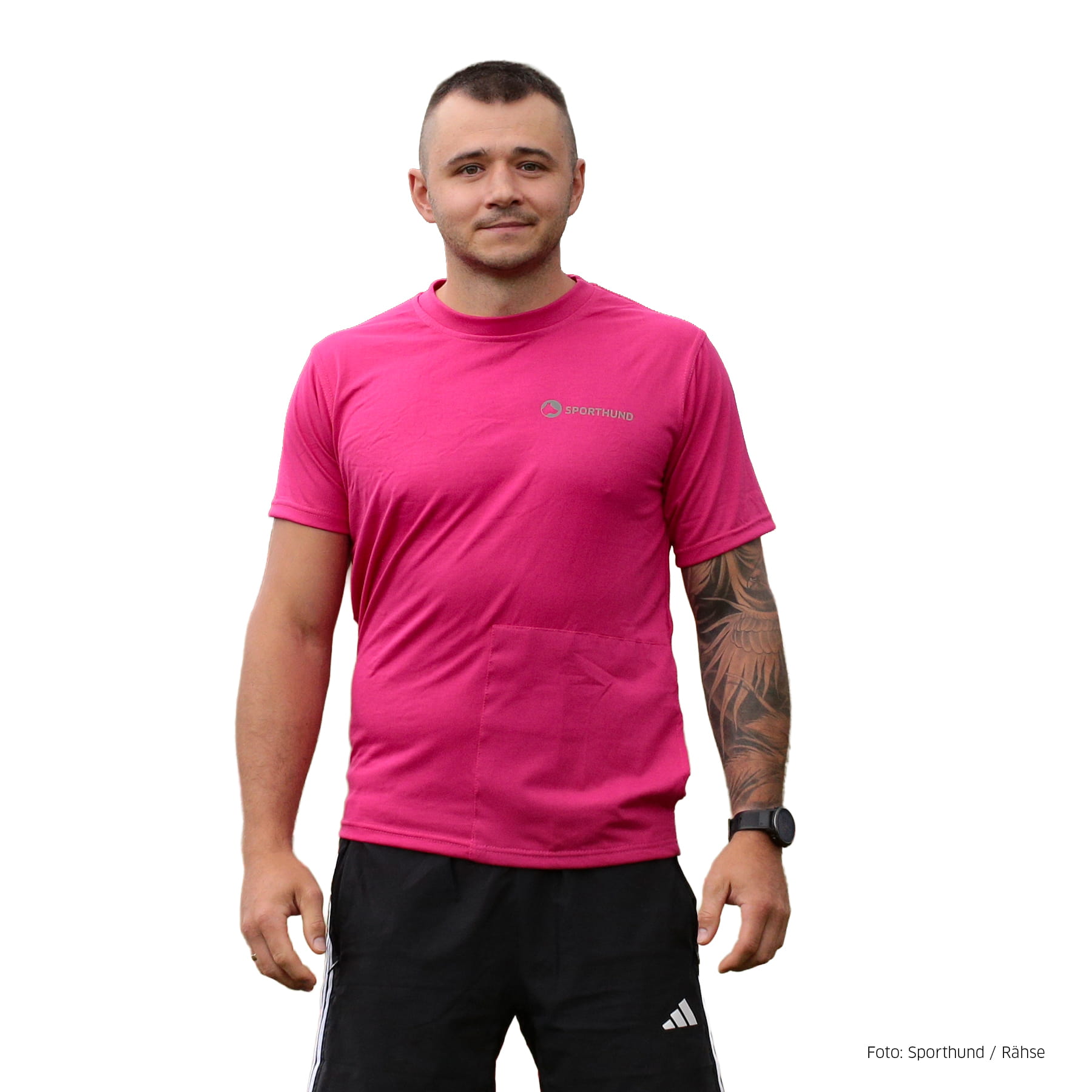 Sporthund Taschenshirt pink M