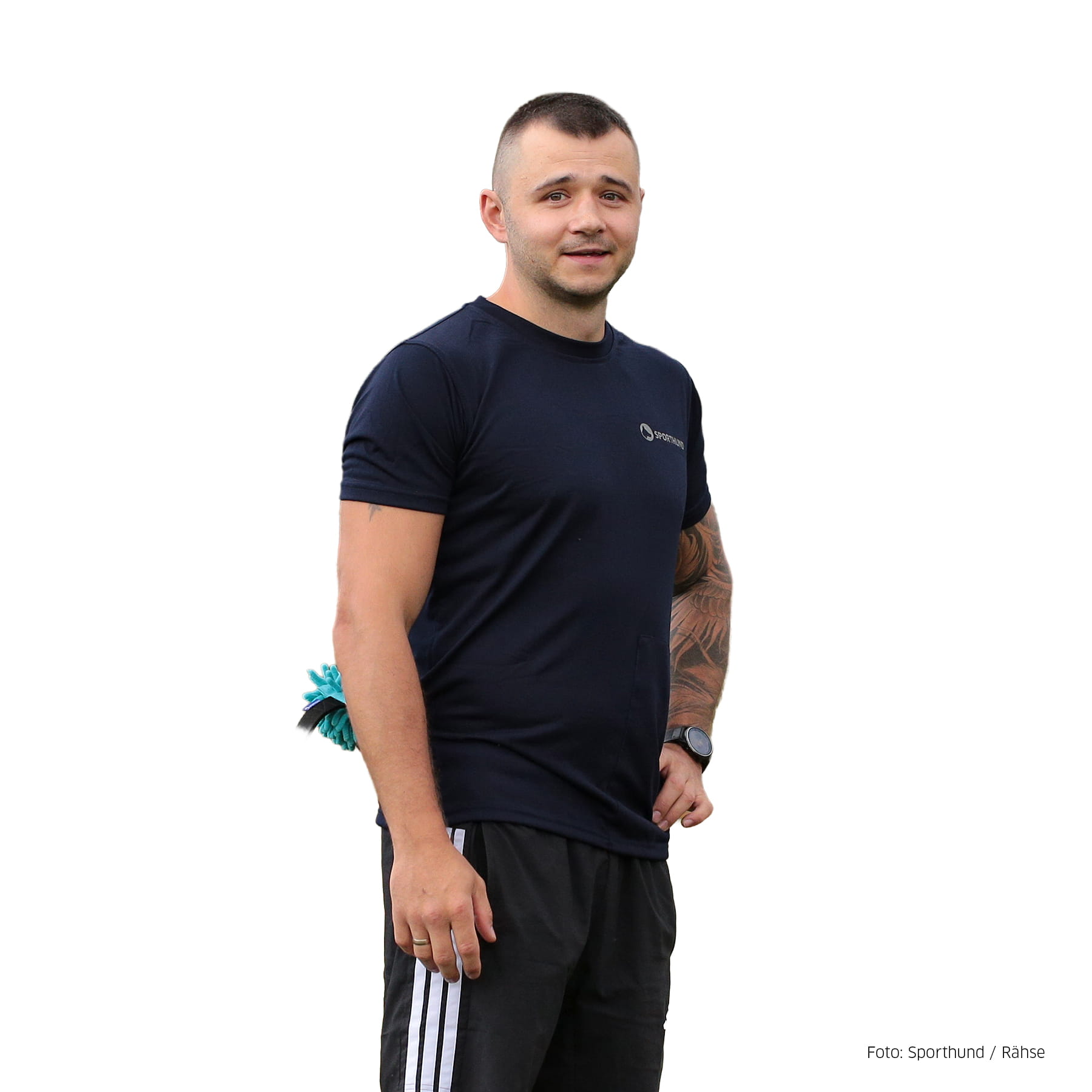 Sporthund Taschenshirt dunkelblau S