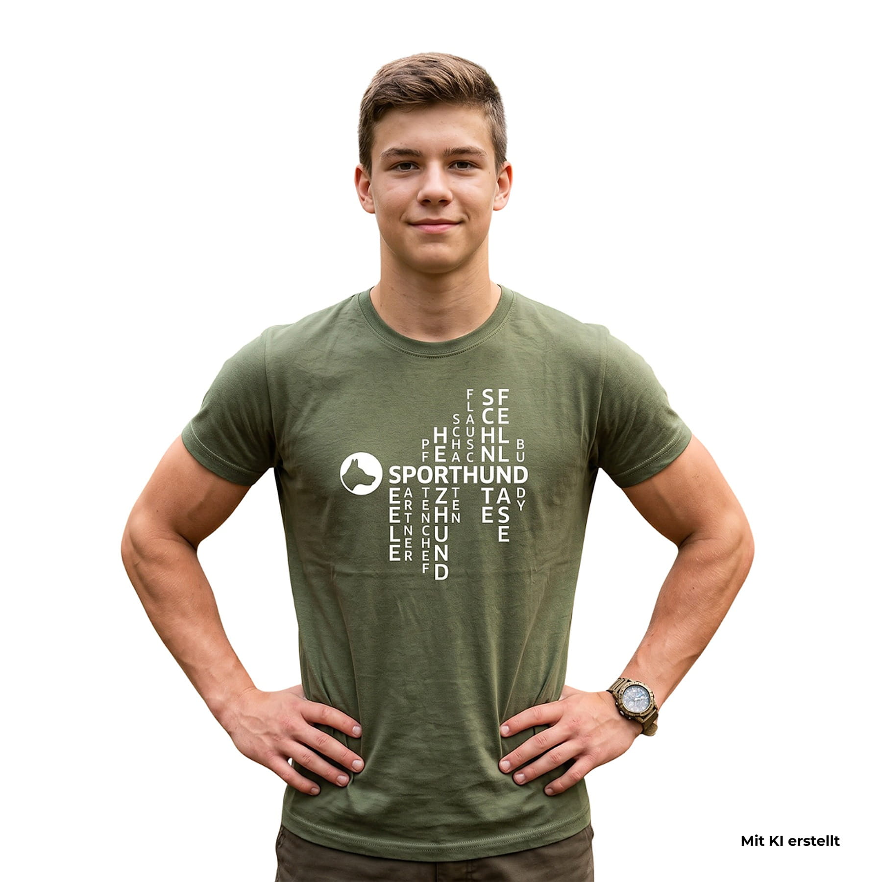 passionShirt matrix Herren olive L