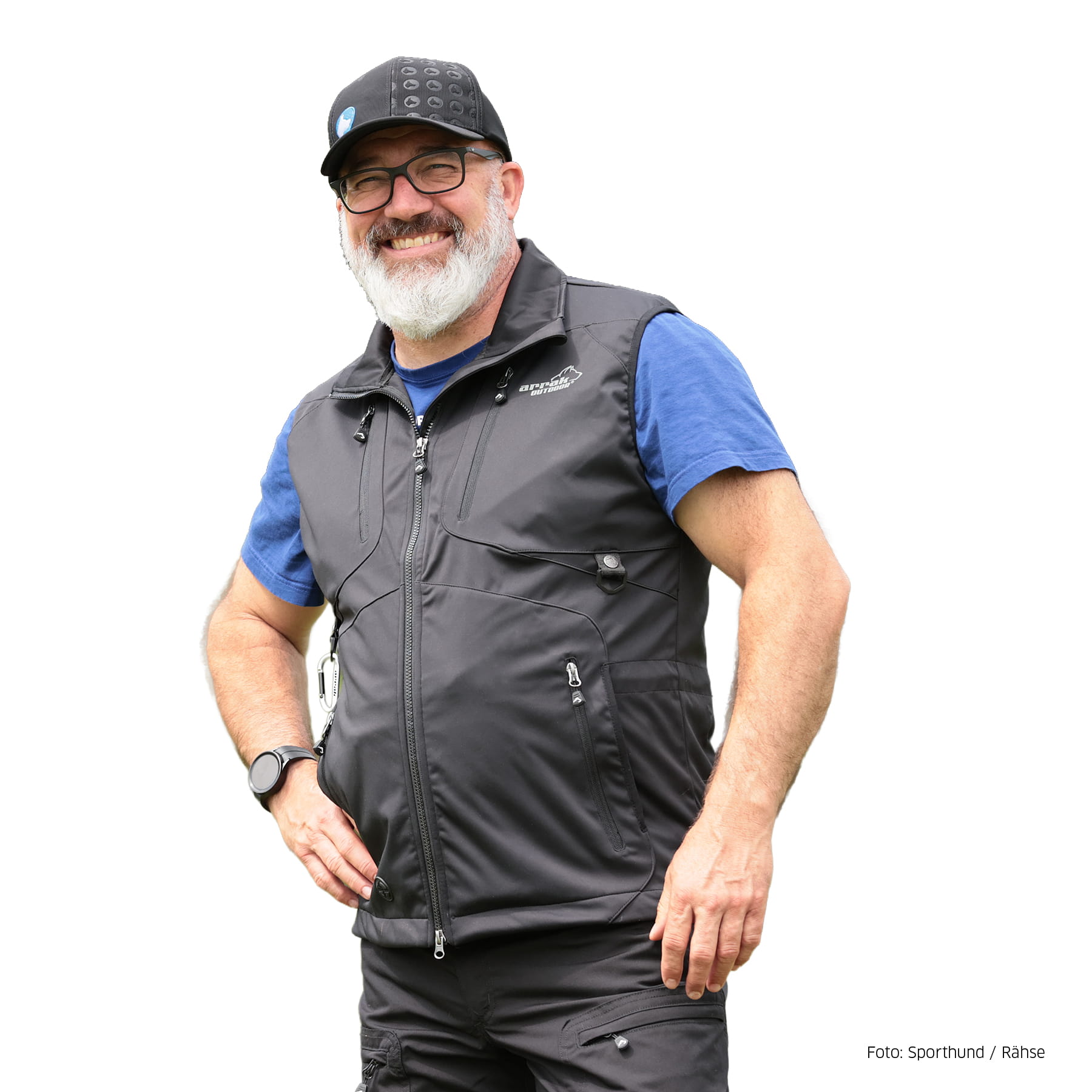 Arrak Acadia Softshellweste Herren Schwarz