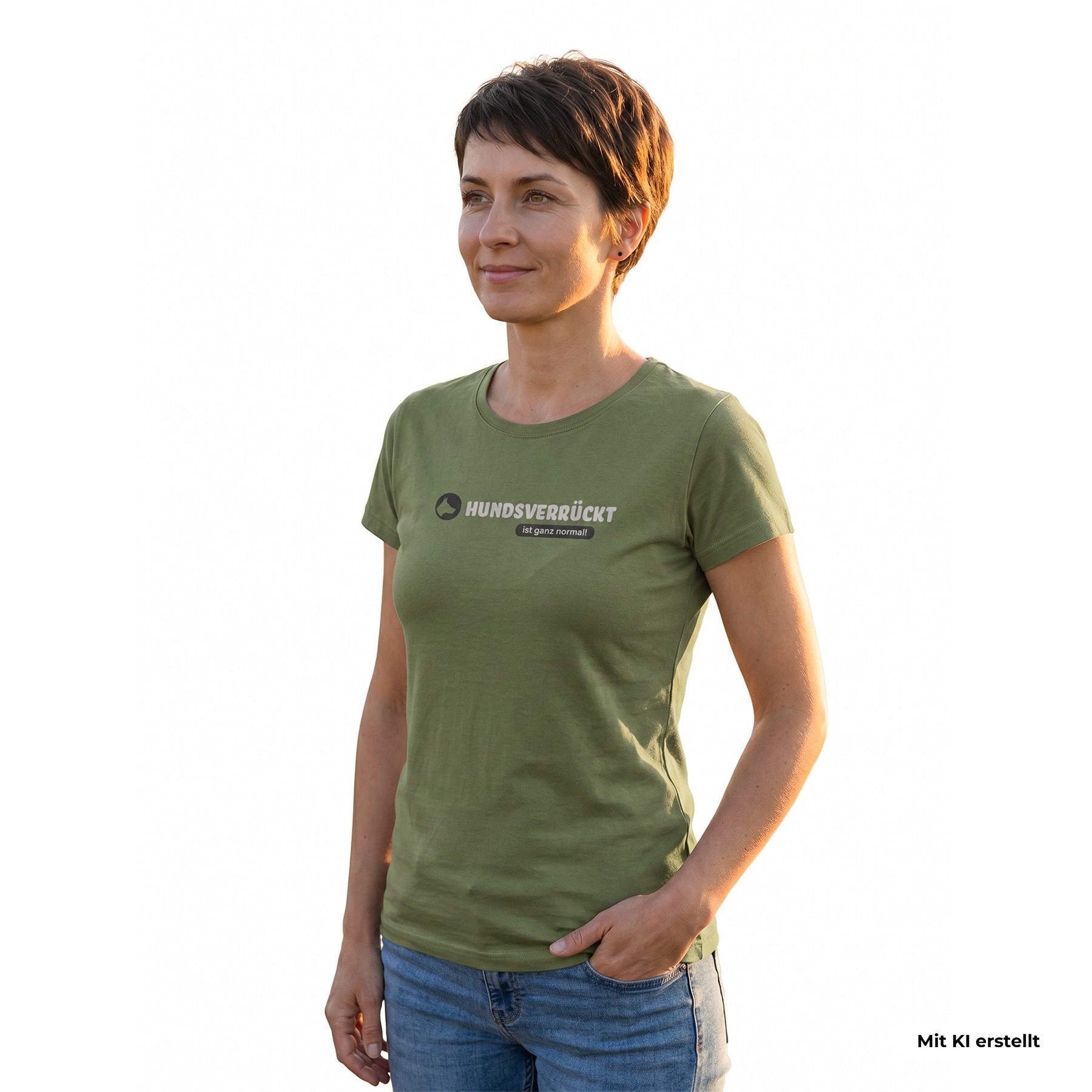 passionShirt crazy Damen olive 2XL