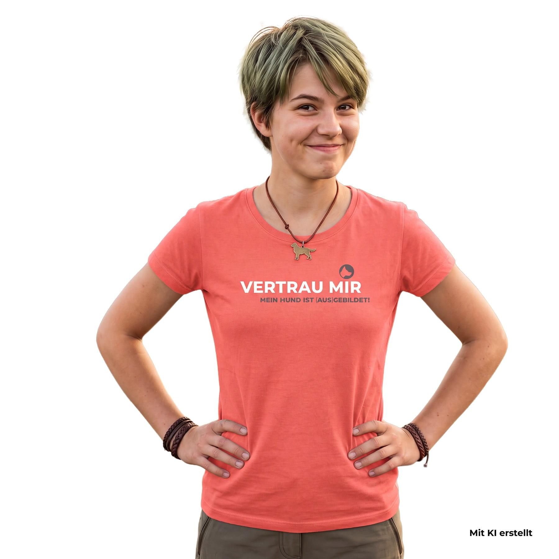 passionShirt trust Damen koralle XL